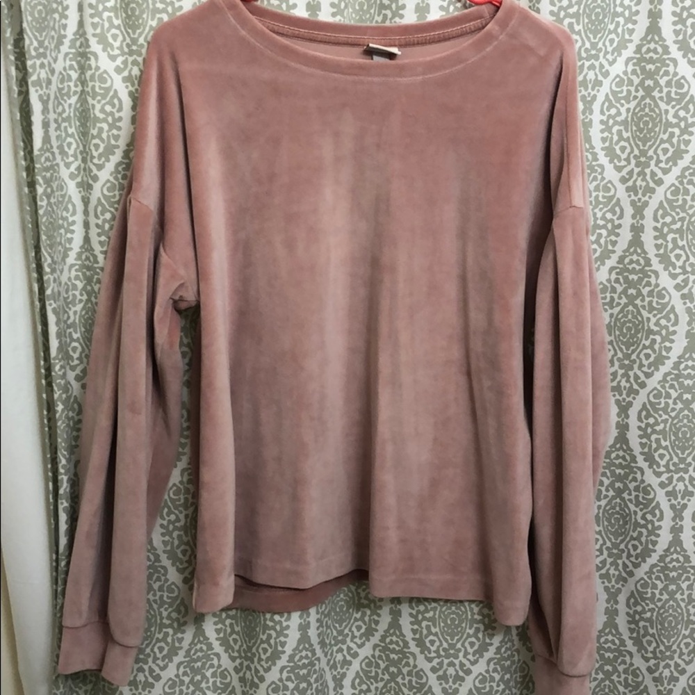 A New Day velour sweater